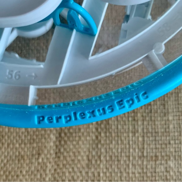 PERPLEXUS EPIC Original 3D Maze Ball Blue Gray Multiple Ways to Play Ages 5 & Up - Picture 3 of 6